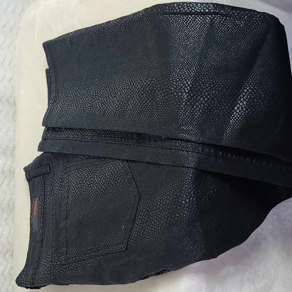 NWT Bongos junior girls' skinny black textured pants